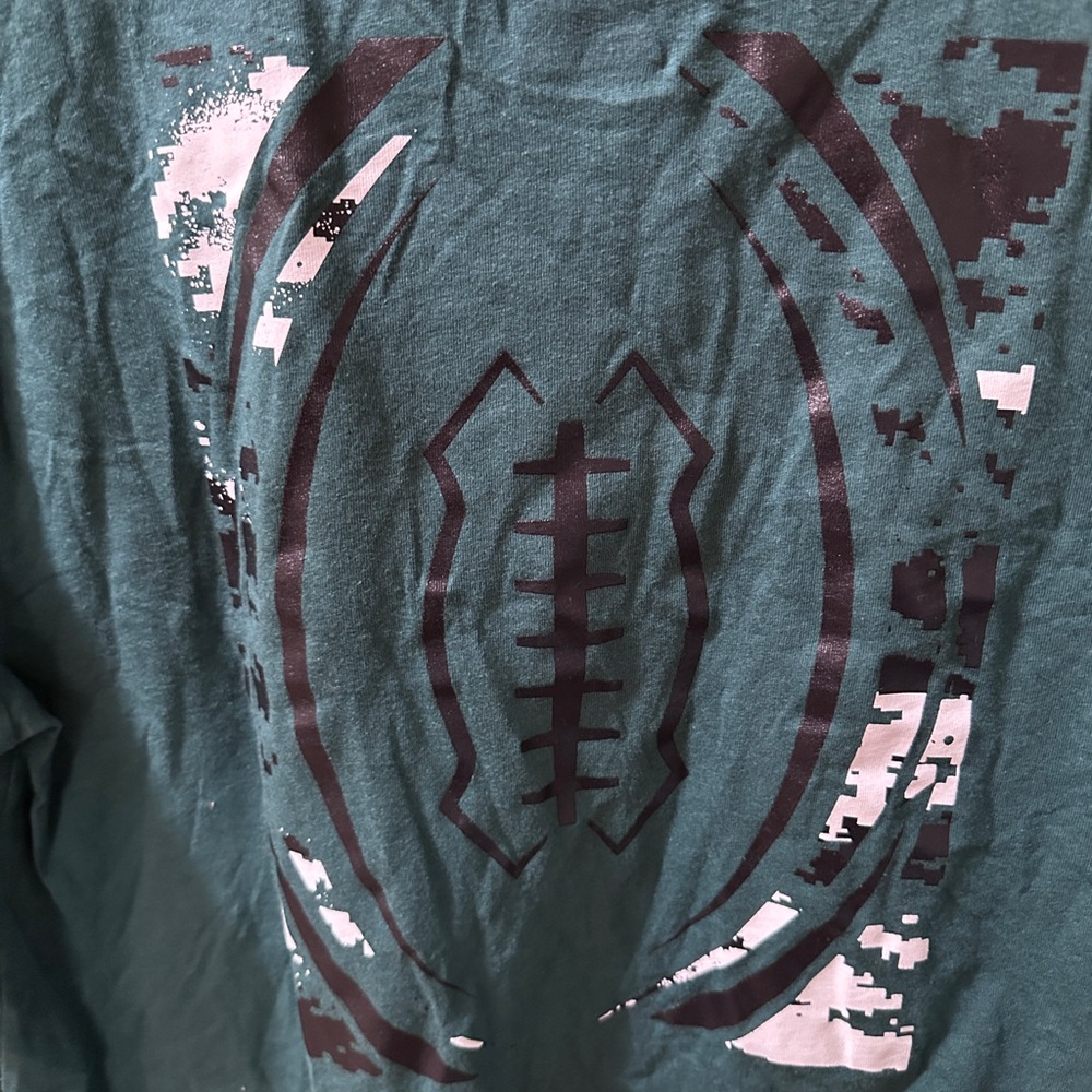 NFL Dark Green Philadelphia Eagles youth size XL 18–20 Logo T-Shirt NEW - Picture 6 of 8